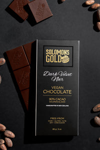 Dark Velvet Noir 90% Chocolate Bar Box - 85g x 12