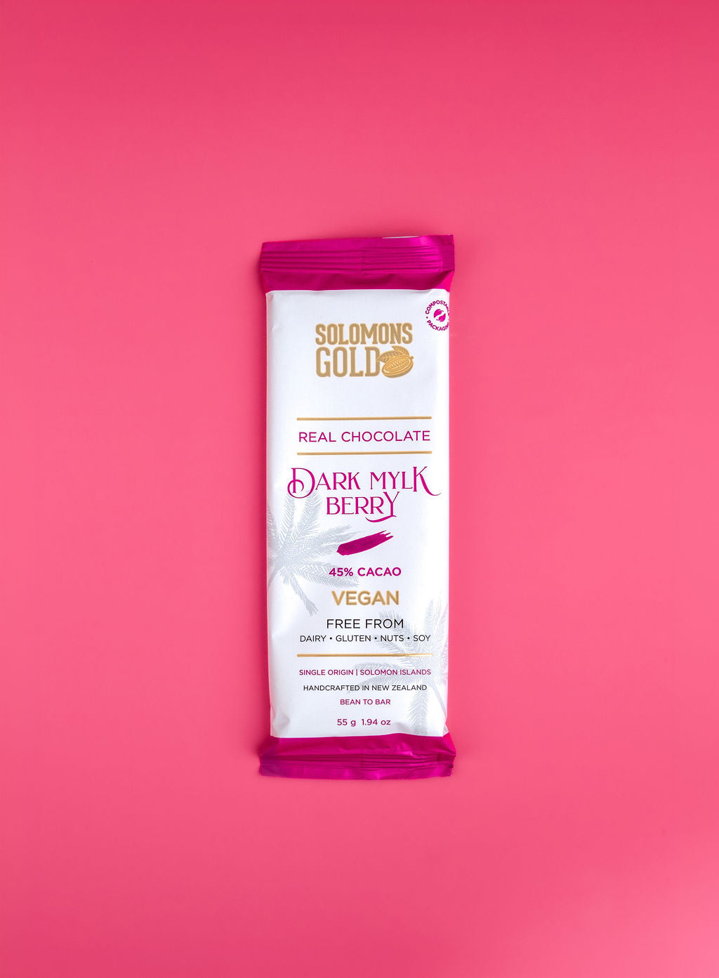 Dark Mylk Berry 45% Chocolate Bar - 55g