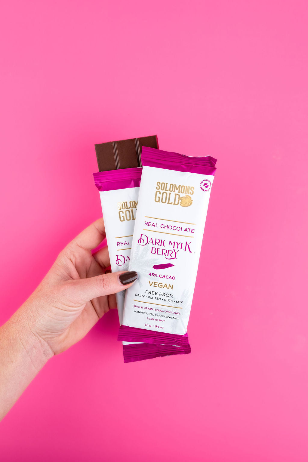 Dark Mylk Berry 45% Chocolate Bar - 55g