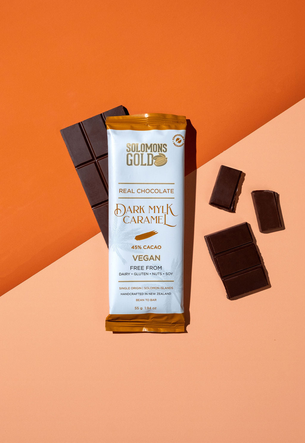 Dark Mylk Caramel 45% Chocolate Bar - 55g