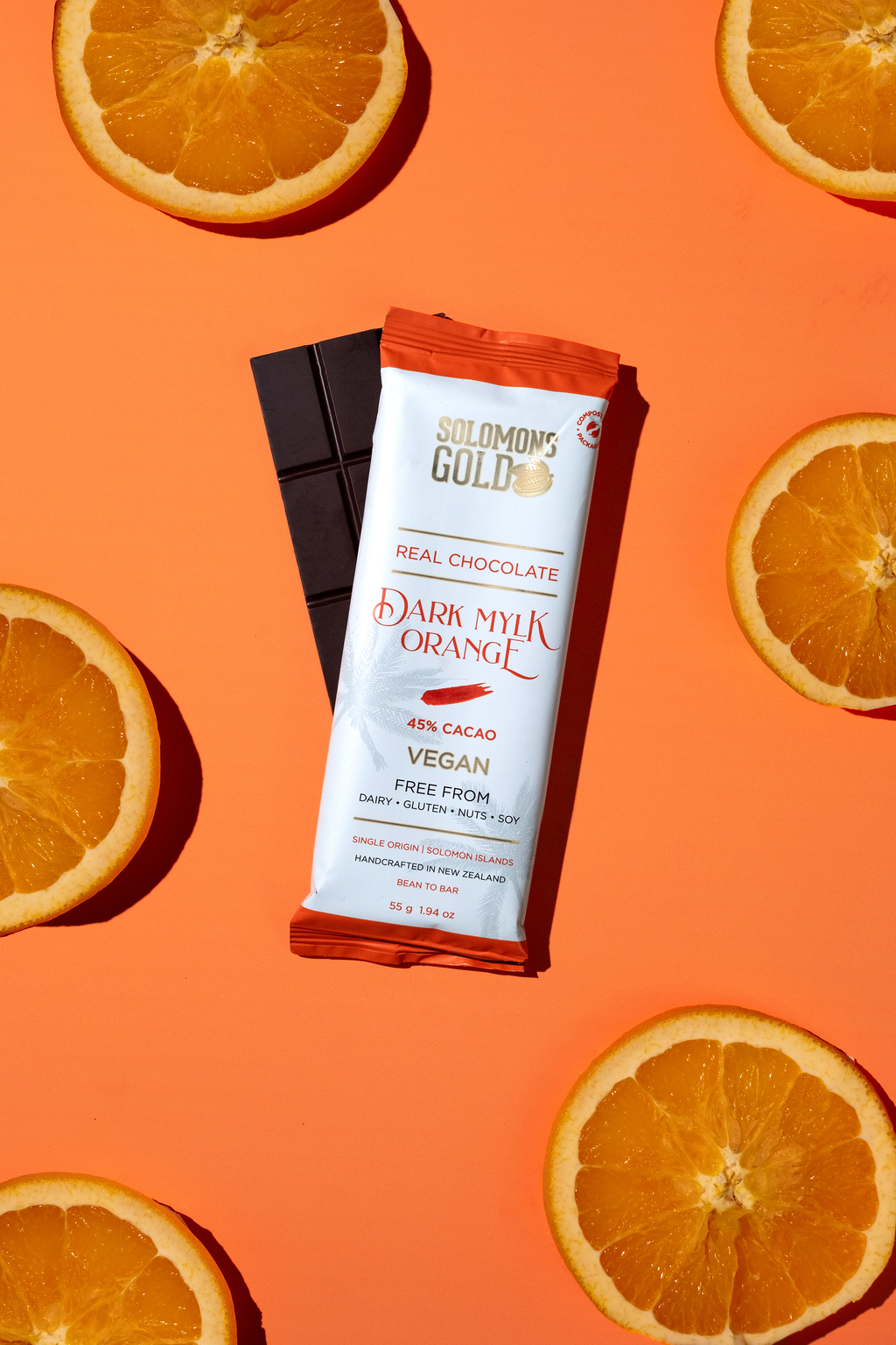 Dark Mylk Orange 45% Chocolate Bar - 55g