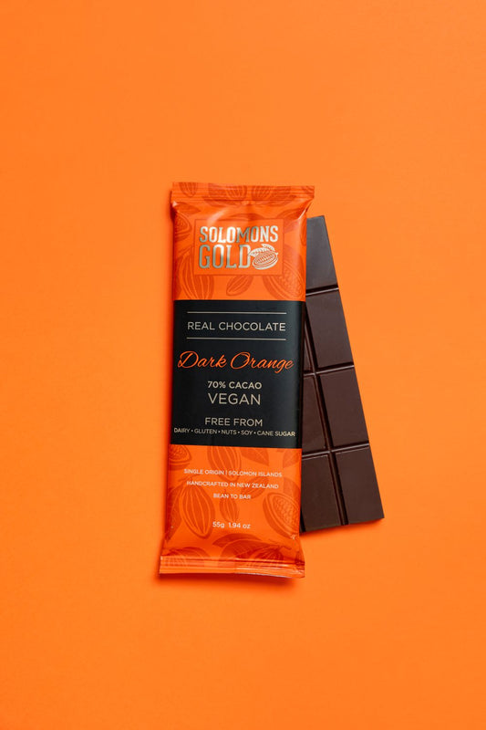 Dark Orange 70% Chocolate Bar - 55g