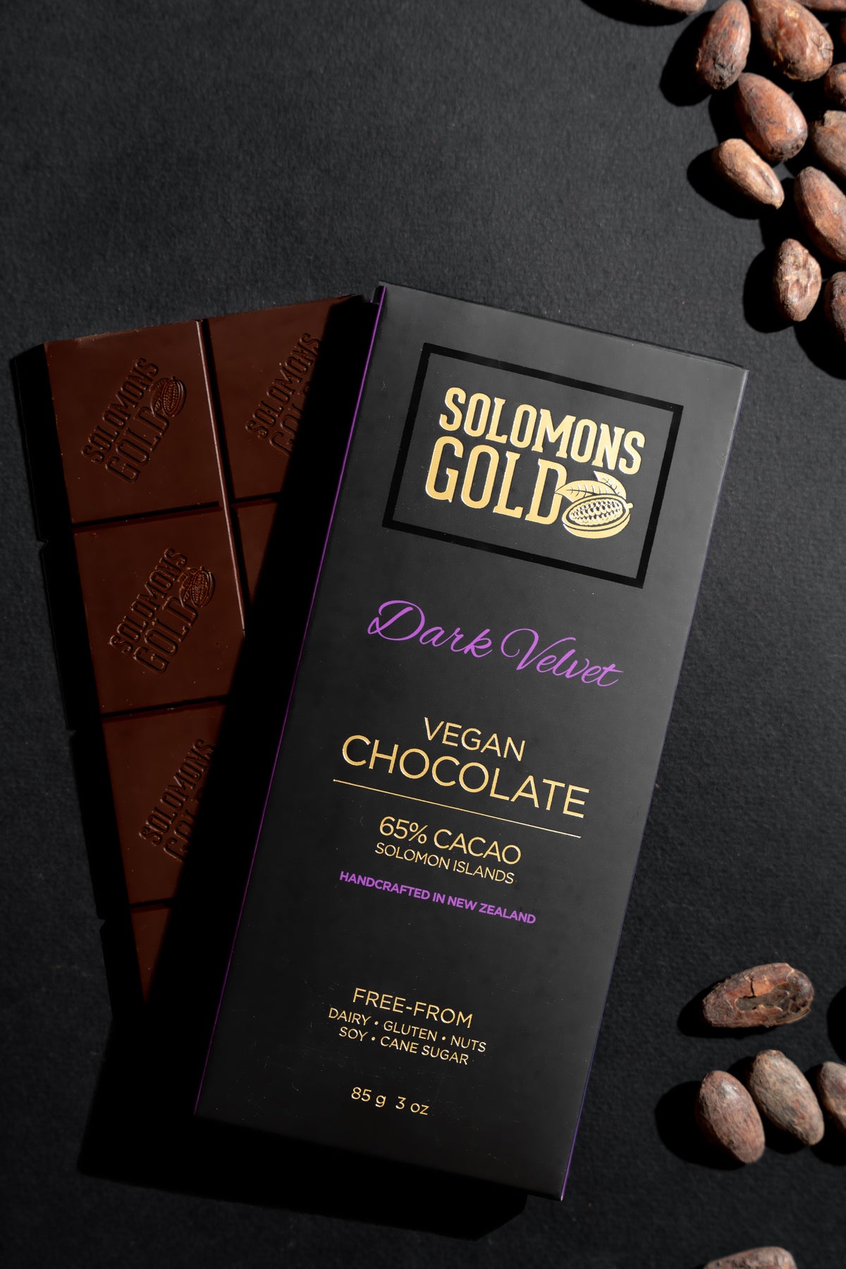 Dark Velvet 65% Chocolate Bar - 85g