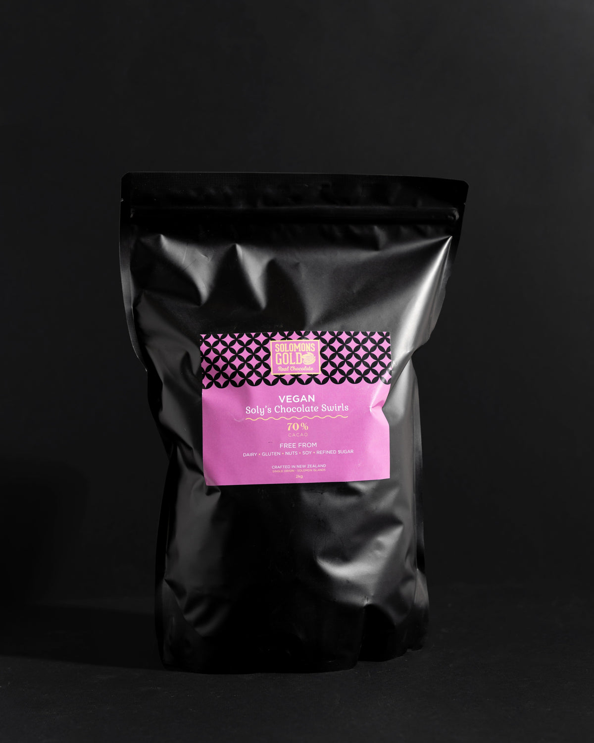 Soly's Chocolate Swirls 70% Cacao, 500g - Refined Sugar Free