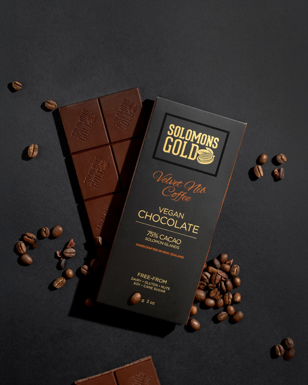 Velvet Nib Coffee 75% Chocolate Bar - 85g