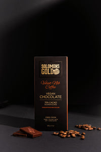 Velvet Nib Coffee 75% Chocolate Bar Box - 85g x 12